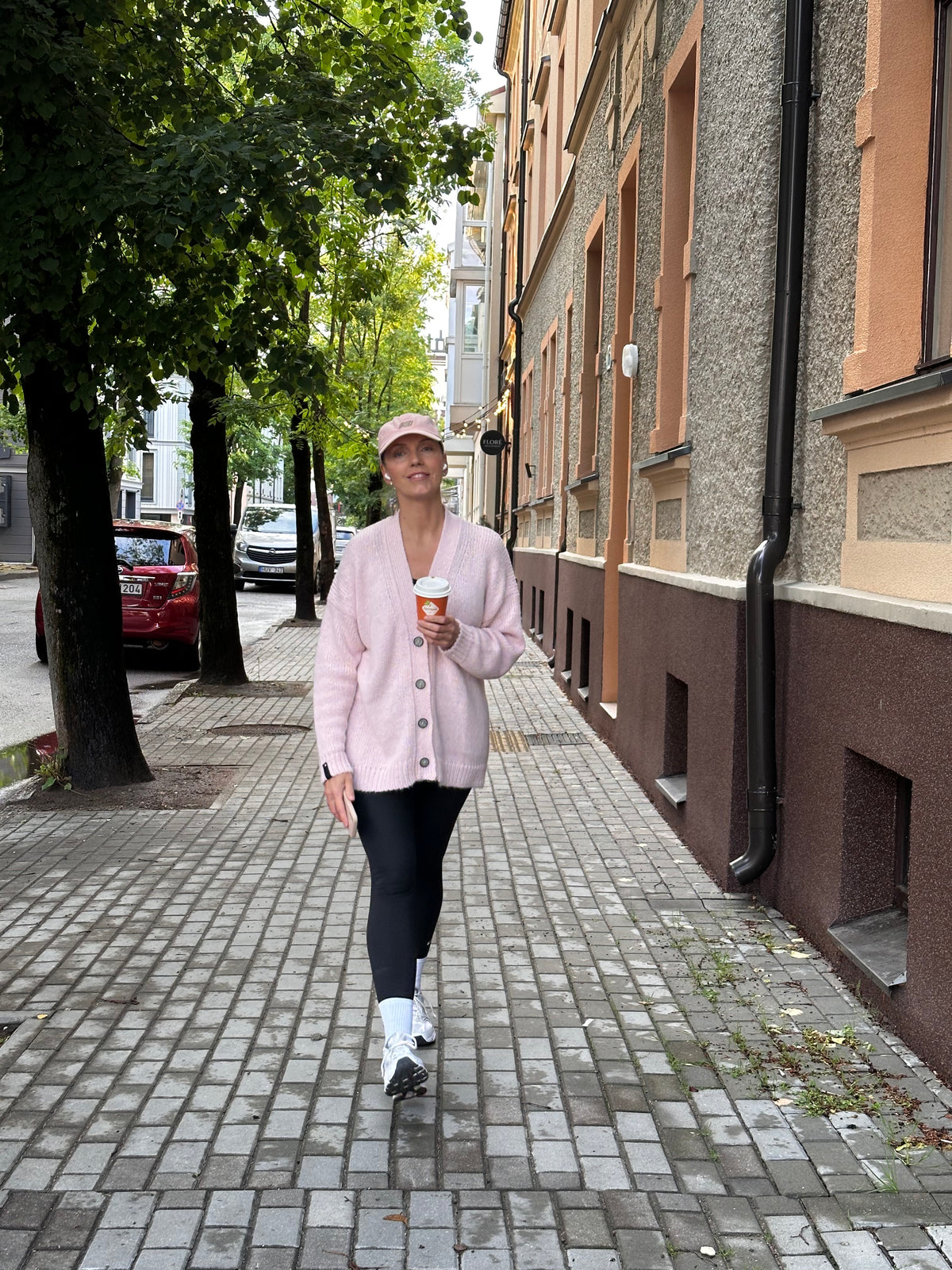 LUCCA alpakų vilnos kardiganas (soft pink)