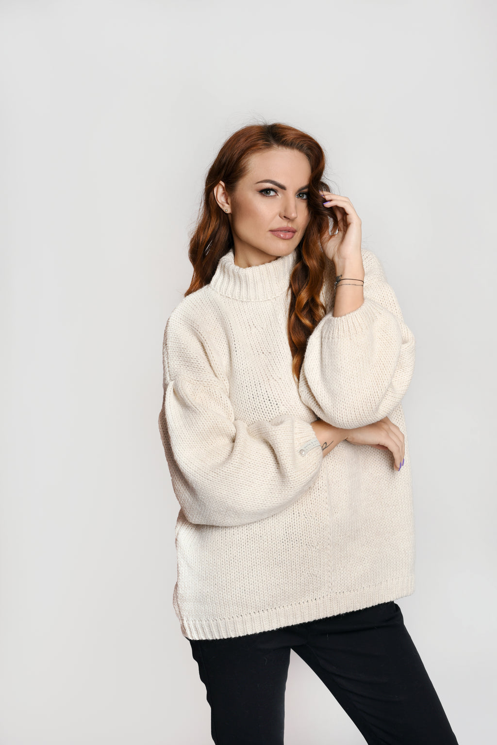 Megztinis “Brigita” (Milk White)