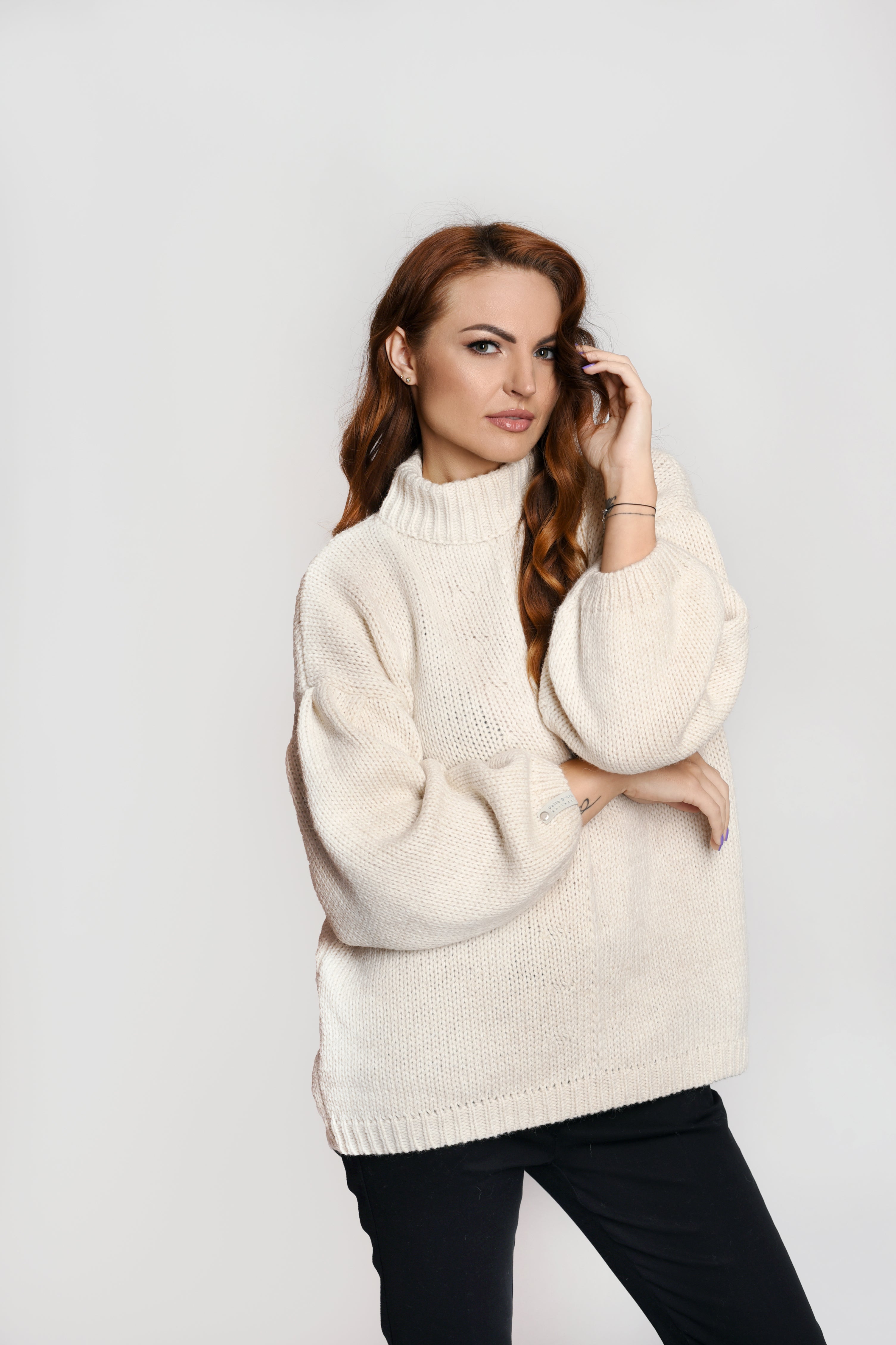 Megztinis “Brigita” (Milk White)